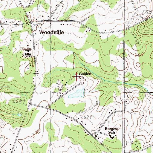 Topographic Map of Galilee Church, SC