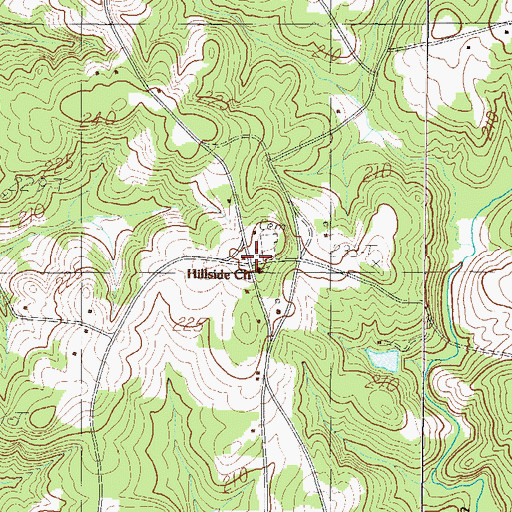 Topographic Map of Holly Grove School (historical), SC