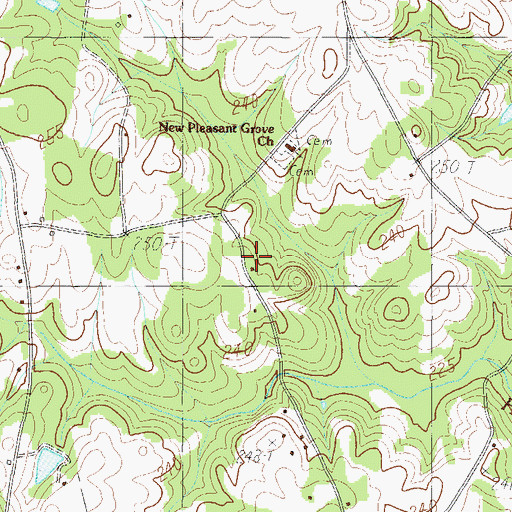 Topographic Map of Lickville Church (historical), SC