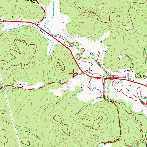 Topographic Map of Middle River School (historical), SC