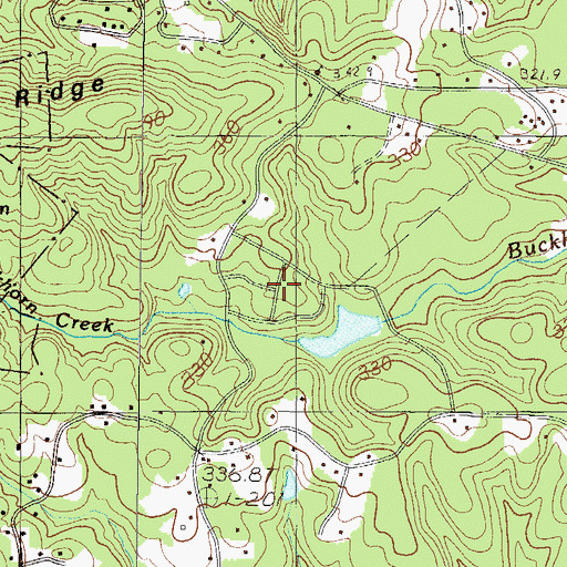 Topographic Map of Oak Hollow, SC