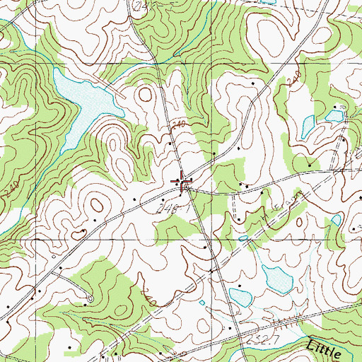 Topographic Map of Old Hundred School (historical), SC