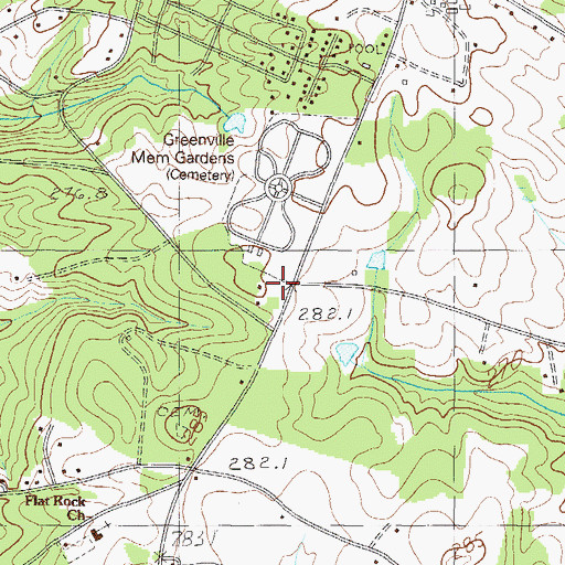 Topographic Map of Pepper School (historical), SC