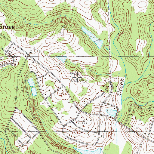 Topographic Map of Piedmont Golf Course, SC
