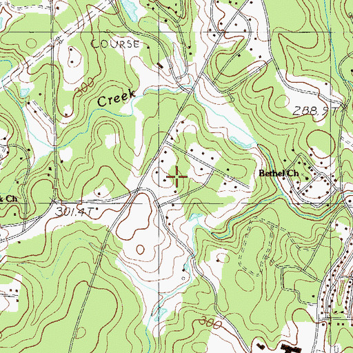 Topographic Map of Pinehaven Acres, SC