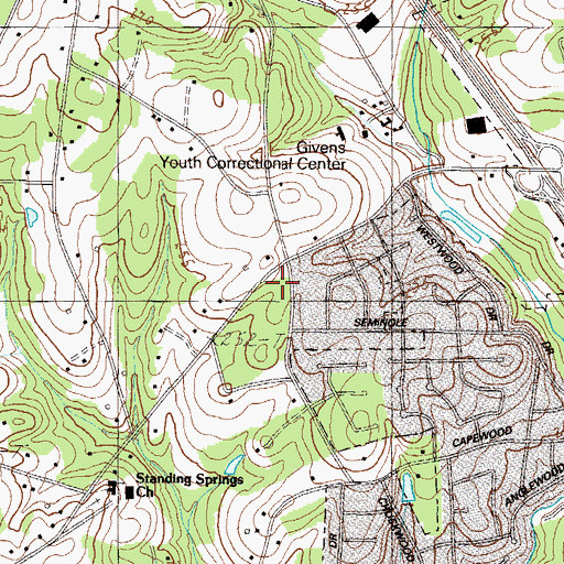 Topographic Map of Plain Elementary School, SC