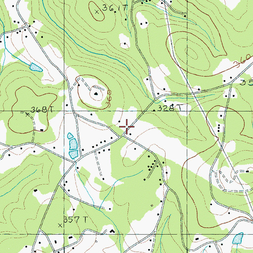 Topographic Map of Pleasant Retreat School (historical), SC