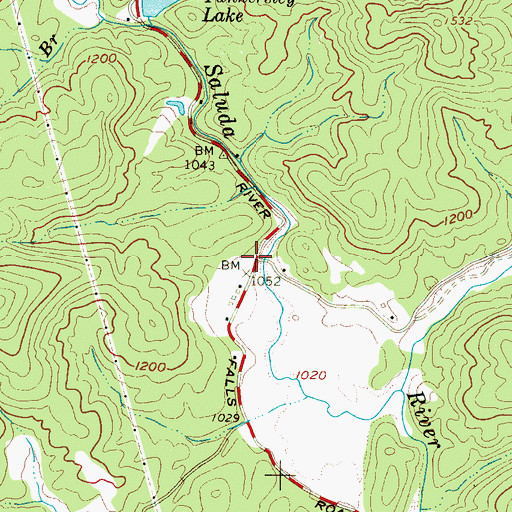 Topographic Map of Riverview, SC