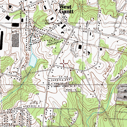 Topographic Map of Spring Brook Terrace, SC