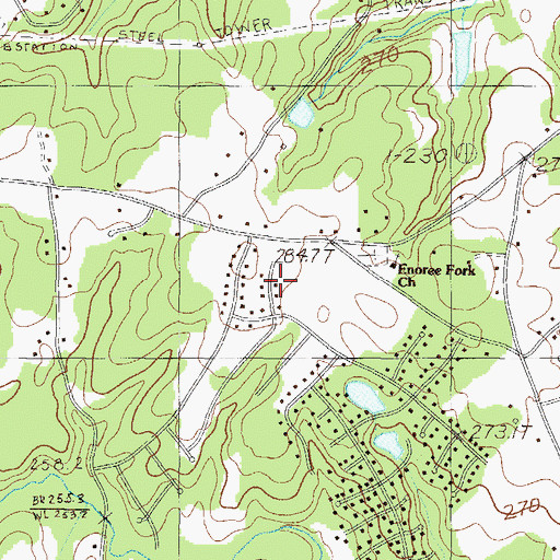 Topographic Map of Sugar Creek Villas, SC