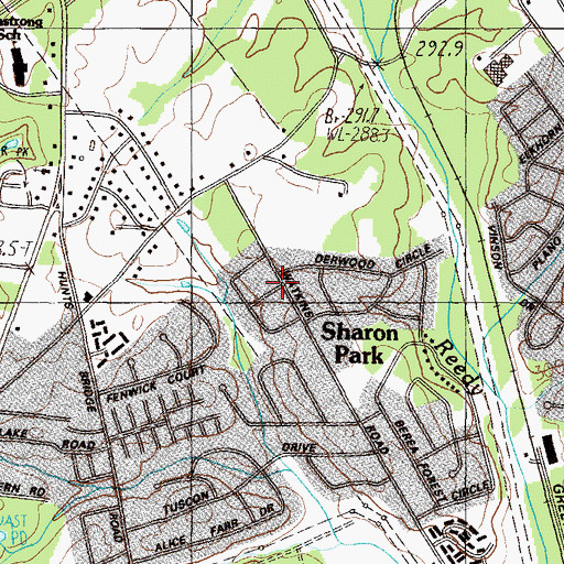 Topographic Map of Western Hills, SC