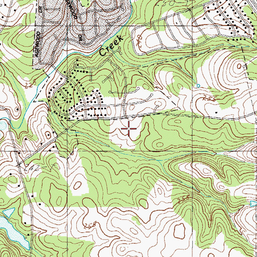 Topographic Map of Westwood South, SC