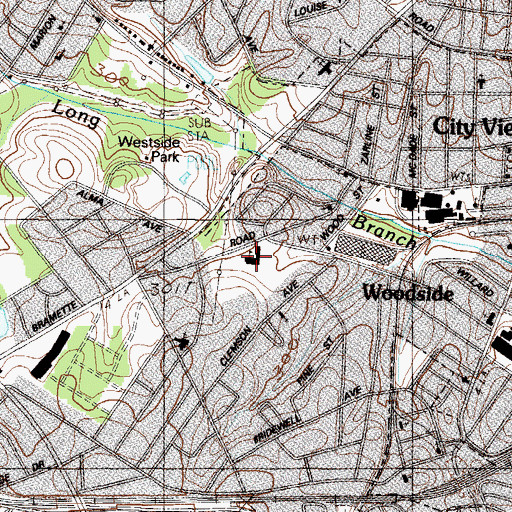 Topographic Map of Alexander Elementary School, SC