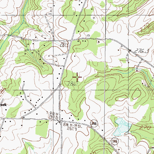 Topographic Map of Asheton, SC
