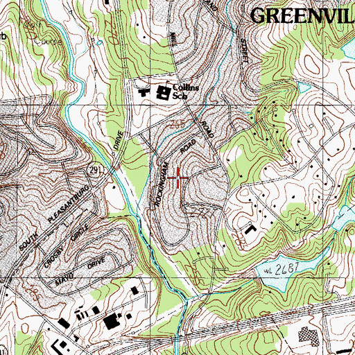 Topographic Map of Barksdale, SC