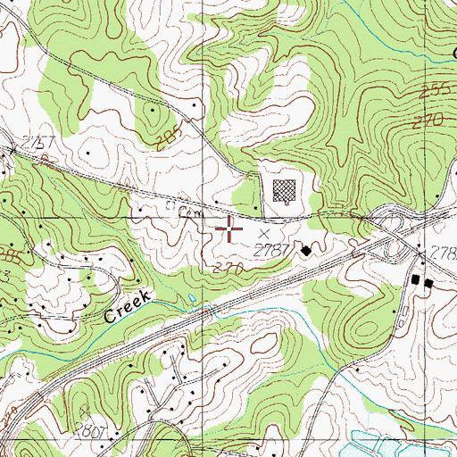 Topographic Map of Beacon Hill, SC