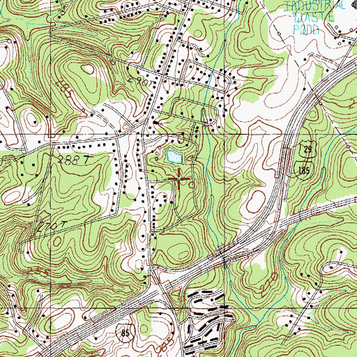 Topographic Map of Belaire Estates, SC