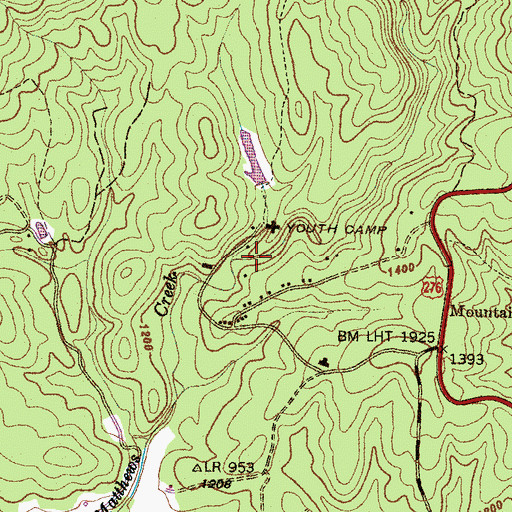 Topographic Map of Bensons Mill (historical), SC