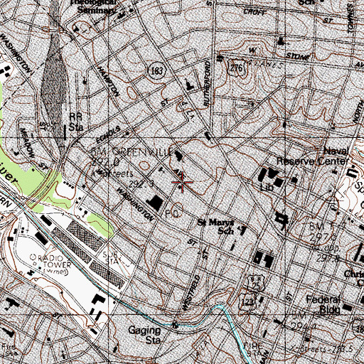 Topographic Map of Bible Presbyterian Church, SC