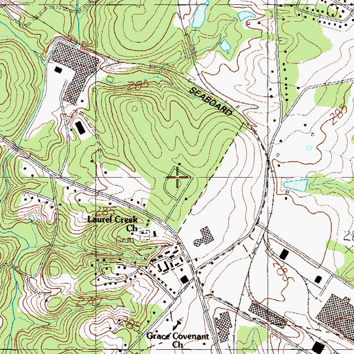 Topographic Map of Birdfield Estates, SC