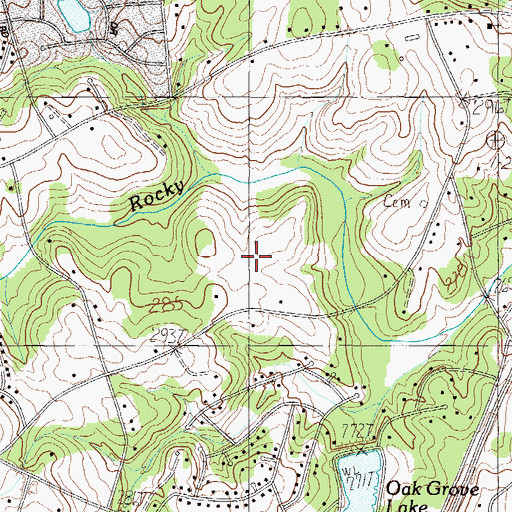 Topographic Map of Brookfield East, SC