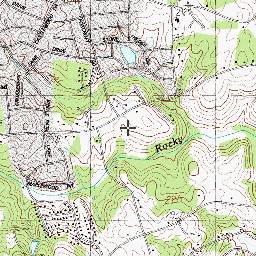Topographic Map of Brookfield West, SC