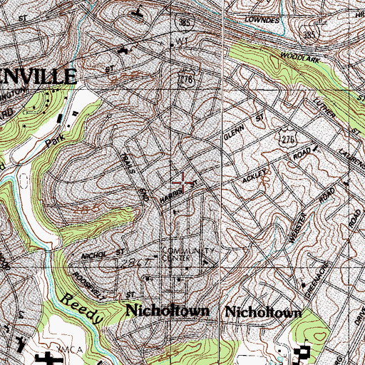 Topographic Map of Carver Park, SC