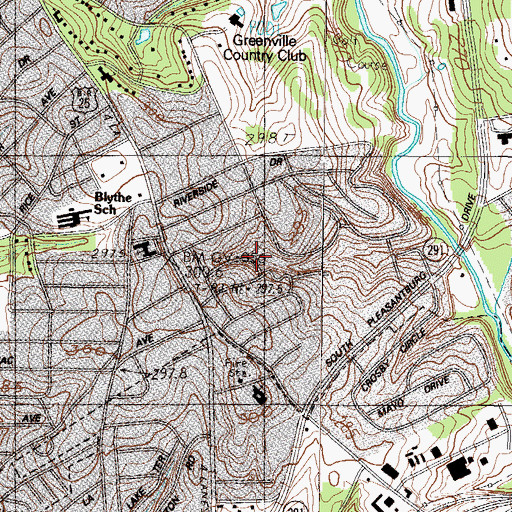 Topographic Map of Catlin Park, SC