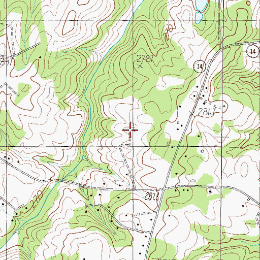 Topographic Map of Chaunessy, SC