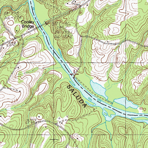 Topographic Map of Clarks Ferry (historical), SC