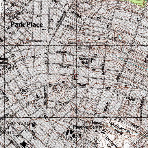 Topographic Map of Colonel Elias Earle Historic District, SC