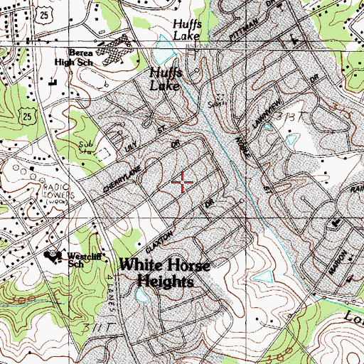 Topographic Map of Farmington Acres, SC