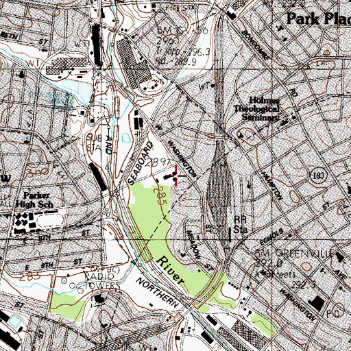 Topographic Map of Governors School for the Arts, SC