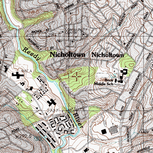 Topographic Map of Green Forest Park, SC