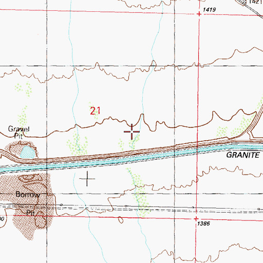 Topographic Map of Tiger Wash, AZ