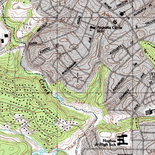 Topographic Map of Knollwood, SC