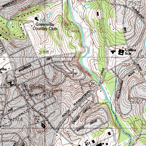 Topographic Map of Marshall Forest, SC