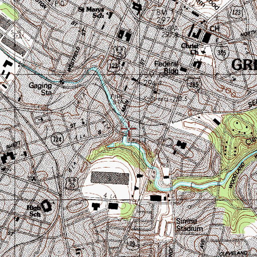 Topographic Map of McBee Mill (historical), SC