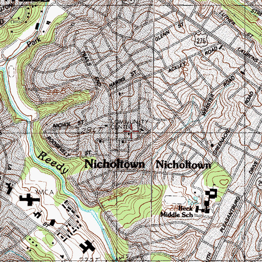 Topographic Map of Nicholtown Child Development Center, SC