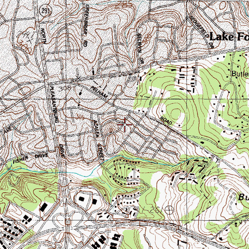 Topographic Map of North Gardens, SC
