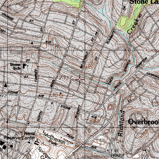 Topographic Map of North Hills, SC