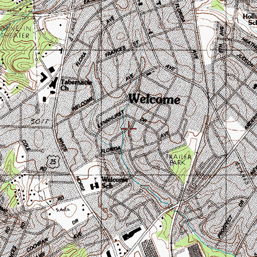 Topographic Map of Oak Crest, SC