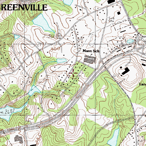 Topographic Map of Parkins Lake, SC