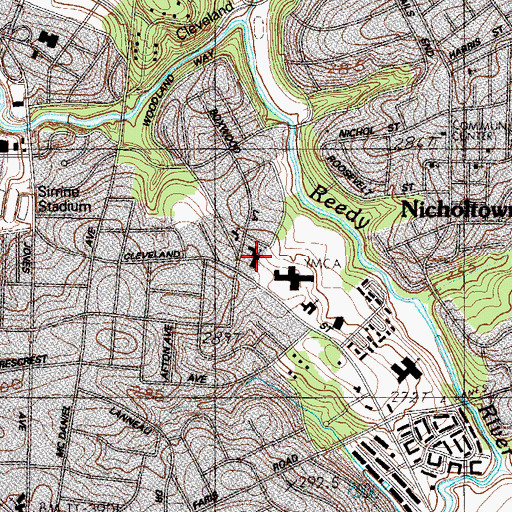 Topographic Map of Saint Matthew United Methodist Church, SC