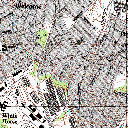 Topographic Map of Smith Heights, SC