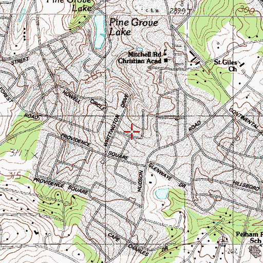 Topographic Map of Stratton Place, SC