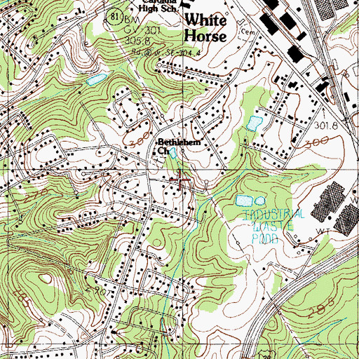 Topographic Map of Supreme Forest, SC