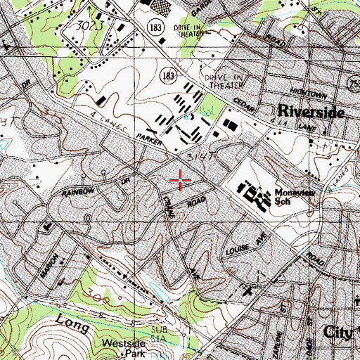 Topographic Map of Hughes Heights, SC