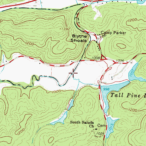 Topographic Map of Talleys Mill (historical), SC
