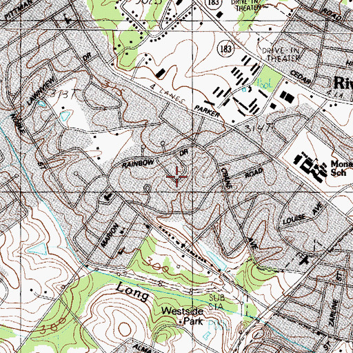 Topographic Map of View Point Place, SC